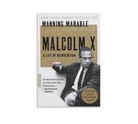 WHBRFO Malcolm XPoster décoratif sur toile pour chambre à coucher, salon, style sans cadre, 50 x 75 cm