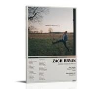 WHBRFO Poster American Heartbreak-Zach Bryan pour chambre à coucher, décoration murale, peinture sur toile, style cadre, 20 x 30 cm