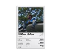 WHBRFO Poster de J. Cole Forest Hills Drive de 2014 pour chambre à coucher, décoration murale, peinture sur toile, sans cadre, 50 x 75 cm