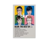 WHBRFO Poster décoratif « Blur The Best Of Blur » pour chambre à coucher, décoration murale, décoration murale, salon, style sans cadre, 60 x 90 cm