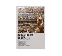 WHBRFO Summertime Blues Zach Bryan Poster décoratif sur toile pour chambre à coucher, style sans cadre, 60 x 90 cm