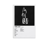WHBRFO Tate McRae Poster décoratif sur toile « Think later » pour chambre à coucher, style sans cadre, 20 x 30 cm