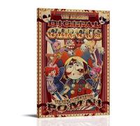 WHBRFO The Amazing Digital Cirque Poster décoratif sur toile pour chambre à coucher, style cadre 50 x 75 cm