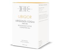 WHC UBIQOR - Ubiquinol Coenzyme Q10 100 mg - Forme Active de CoQ10 | Fermentation Naturelle - Énergie Cellulaire & Protection Antioxydante - 60 Gélules