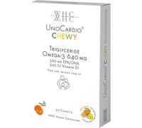 WHC UnoCardio Chewy Triglyceride Oméga 3 640mg Gummies 30 Pièces