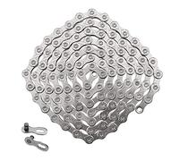Whcctl Chaîne pour Vélo à 10 Vitesses, Vtt Chaîne de Vélo, Chaîne de Vitesse de Vélo, Anti-Rouille Durable Bike Bicycle Chain Chaines Velo, pour vélos Route/Montagne, 1/2 x 11/128 Pouces 116 Maillons