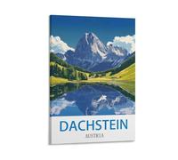 WHCHEEH Dachstein Poster de voyage vintage Autriche 30 x 45 cm