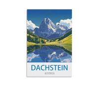 WHCHEEH Dachstein Poster de voyage vintage Autriche 60 x 90 cm
