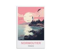 WHCHEEH Noirmoutier Affiche de voyage vintage France 30 x 45 cm