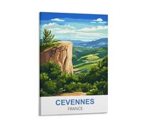WHCHEEH Poster de voyage vintage Cévennes France 30 x 45 cm
