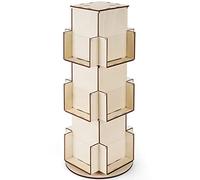 Whchiy Présentoir rotatif en bois pour cartes de vœux - Pour foires artisanales - Support de cartes (bois)