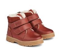 Wheat Chaussures d'hiver Dry Klett Tex Unisexes pour garçons et Filles, 80% Cuir, 20% Daim, Respirantes, imperméables Neige, Rouge 2072, 27 EU