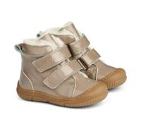Wheat Chaussures Enfant Verni Snugga Laine Bébé Unisexe 100% Cuir Brevet première randonnée, 0090 Taupe, 24 EU
