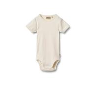 Wheat Fille Rib Body Barboteuse S/S Lace Elisa GOTS certifié