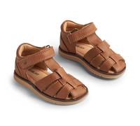 Wheat Garçon Kinder Geschlossene Sandale Sky-Unisex-Echtes Leder Chaussure de première randonnée, 9002 Cognac, 23 EU