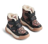 Wheat Garçon Kinder Unisex Winterschuh Millas Tex Wasserdicht-atmungsaktiv Gefüttert und Warm Leder Chaussure de Neige, 1186 Raven Wild Flowers, 29 EU