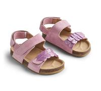 Wheat Garçon Unisex Kinder Sandales Clara en liège sans Orteils-Unisexe-Cuir véritable Chaussure de première randonnée, 1161 Spring Lilac, 29 EU
