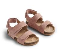 Wheat Garçon Unisex Kinder Sandales en liège Cameron-Unisexe-Cuir véritable Chaussure de première randonnée, 2026 Rose, 24 EU