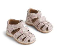 Wheat Garçon Unisex Kinder Sandales fermées Free S-Unisexe-Cuir véritable Chaussure de première randonnée, 9014 Clam Multi Flowers, 23 EU