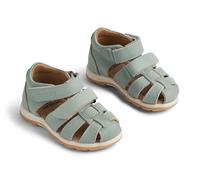 Wheat Garçon Unisex Kinder Sandales fermées Free S-Unisexe-Cuir véritable Chaussure de première randonnée, 4107 Aquaverde, 23 EU