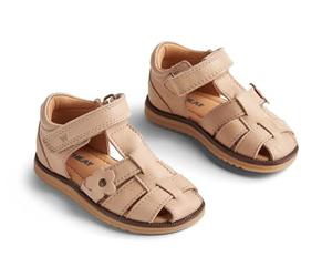 Wheat Garçon Unisex Kinder Sandales fermées Sky Flower-Unisexe-Cuir véritable Chaussure de première randonnée, 9009 Beige Rose, 26 EU