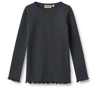 WHEAT - Kid's Rib T-Shirt L/S Ida - Haut à manches longues - 116 - navy