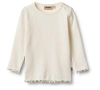 WHEAT - Kid's Rib T-Shirt L/S Ida - Haut à manches longues - 74 - ivory