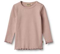 WHEAT - Kid's Rib T-Shirt L/S Ida - Haut à manches longues - 74 - rose powder