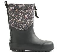 WHEAT - Kid's Thermo Snowboot Drizzle - Bottes en caoutchouc - EU 34 - black sea open flowers