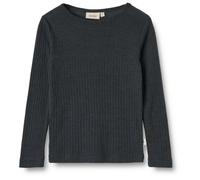 WHEAT - Kid's Wool Silk T-Shirt L/S Alfie - Haut manches longues en mérinos - 116 - navy
