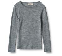 WHEAT - Kid's Wool T-Shirt L/S Alfie - Sous-vêtement mérinos - 110 - melange grey