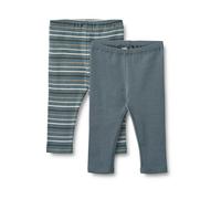 WHEAT Leggings 'Jules' bleu-gris / marron / blanc, Taille 62