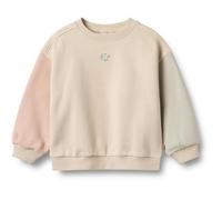 Wheat Sweatshirt L/S Embroidery Elliot Mädchen Gots Zertifikat Maillot de survêtement, Blanc cassé 3191, 140 Fille