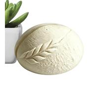 Wheat Texture Business Card Stand, Printed Sourdough Bread Holder, 4.5 Inch Artisan Display, Premium Eco Friendly Polymer, Realistic Aesthetic with Golden Crust Finish, Decor for Bakery Shop