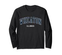 Wheaton Illinois Athletic College Style Vintage Manche Longue