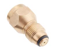 WheatThrive Adaptateur de recharge de propane pour bouteille de gaz LP, coupleur de réservoir en laiton massif pour bouteilles Coleman Lb, remplissage rapide avec restriction de débordement de