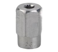 WheatThrive Adaptateur d'écrou d'entraînement, embout de pilote d'arbre flexible, pièce 225, pour Dremel 2610916116, remplacement métallique, argenté, 16 mm