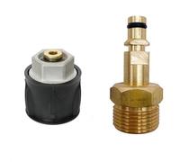 WheatThrive Adaptateur Quick Connect, adaptateur de nettoyeur haute pression, adaptateur Karcher, M22 14 mm raccord en laiton pour série K7, connecteur de tuyau haute pression 220 bar