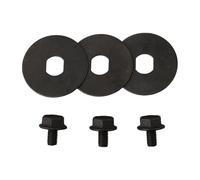 WheatThrive Boulon de tronçonneuse, kit de rondelles, 90639221, 90618229, filetage inversé, lot de 3 quincaillerie en métal pour DeWalt CMCCS620 DCCS620 DWCS600