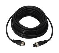WheatThrive Câble d'extension pour caméra de recul 4 fils pour enregistreur de moniteur de voiture, double blindage aviation, câble vidéo tête aviation, PVC 300 V, noir