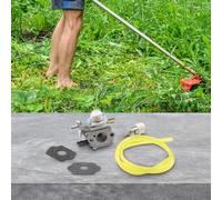 WheatThrive Carburateur, pièces de débroussailleuse, pour Echo SRM-3800, arbre droit, 12300051403, construction métallique, installation facile, kit de 5 pièces