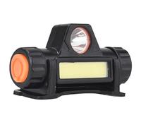 WheatThrive Casque de soudage Phare USB Rechargeable Double Mode Lampe avec Base Réglable pour Activités de Plein Air