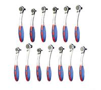 WheatThrive liquet 72 dents double usage avec poignée douce pour bricolage maison - Acier traité thermiquement 3 mm à 17 mm (12 mm)