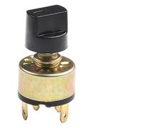 WheatThrive Commutateur de climatiseur de voiture, contrôle automatique du ventilateur, sélecteur rotatif à 3 voies 4 positions, régulateur de vitesse 10 A 24 V DC, bouton en métal doré pour CVC de