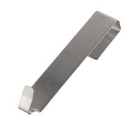 WheatThrive Crochet de porte de douche en acier inoxydable pour murs en verre de 8 à 15 mm d'épaisseur, sans perforation, avec adhésif double face, accessoire de porte en verre de salle de bain