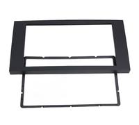 WheatThrive Façade d'autoradio double DIN pour Ford Focus II, C-Max, S-Max, Fusion, Transit, Fiesta, kit de tableau de bord en plastique noir