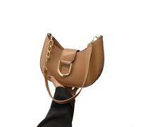 WheatThrive Fashion Forward Sac à bandoulière décontracté pour femme Motif croissant vintage unique pour tous les jours, marron