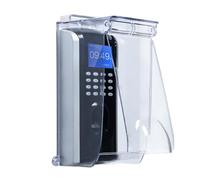 WheatThrive Housse de protection transparente à rabat pour sonnette - Résistant aux intempéries et à la poussière - Protection PC pour sonnette vidéo Ring et clavier de contrôle d'accès
