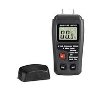 WheatThrive Humidimètre pour bois, bois de chauffage, cloisons sèches et sols - Gamme de bois de 4 à 75 %, plage de mur de 0,2 à 24 %, résolution de 0,1 %, corps en ABS