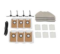 WheatThrive Kit de pièces de rechange pour aspirateur robot Airrobo T20+ FIXR T20, brosse principale, brosses latérales, serpillères, filtres, sacs, 20 pièces de nettoyage
